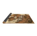 Sideview of Abstract Brown Modern Rug, abs753brn