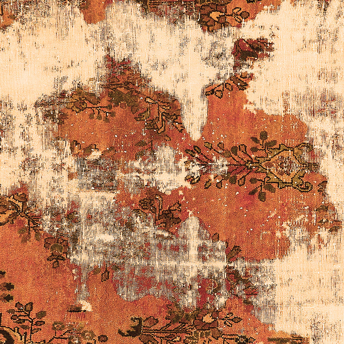 Abstract Orange Modern Rug, abs753org