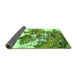 Sideview of Abstract Green Modern Rug, abs753grn