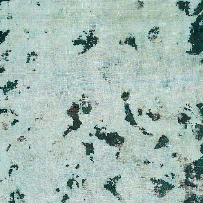 Machine Washable Abstract Magic Mint Green Rug, wshabs754