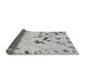 Sideview of Abstract Gray Modern Rug, abs754gry