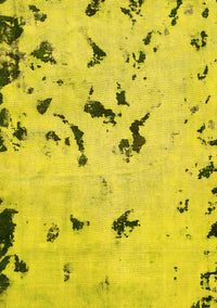 Abstract Yellow Modern Rug, abs754yw