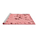 Modern Red Washable Rugs