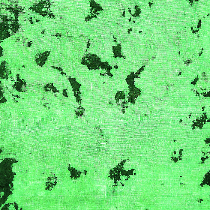 Machine Washable Abstract Green Modern Area Rugs, wshabs754grn