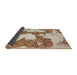 Sideview of Abstract Gold Brown Modern Rug, abs755