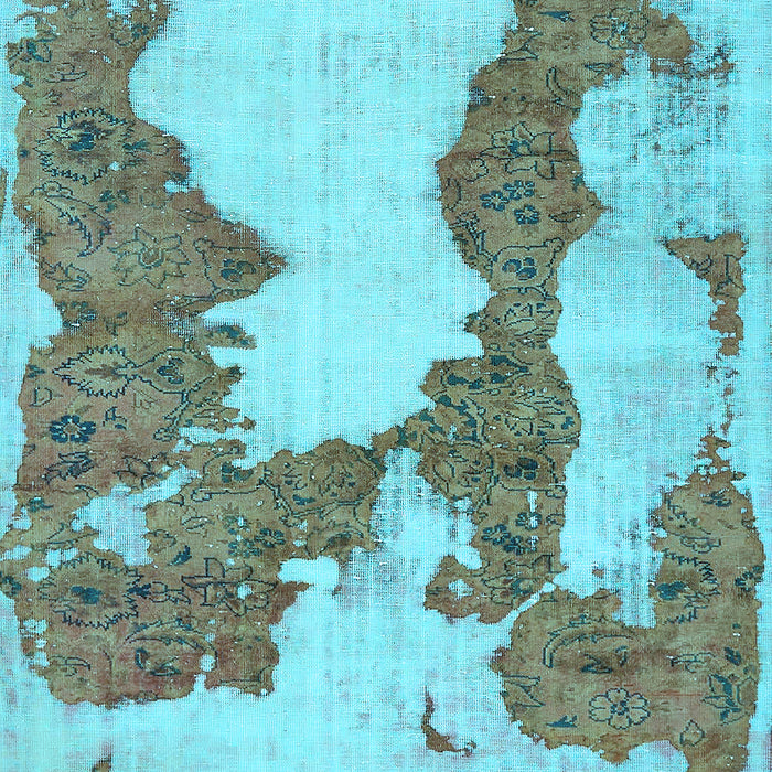 Abstract Light Blue Modern Rug, abs755lblu