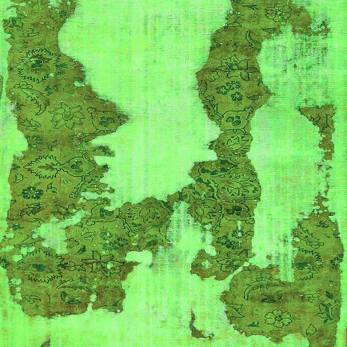 Machine Washable Abstract Green Modern Area Rugs, wshabs755grn