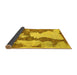 Sideview of Abstract Yellow Modern Rug, abs755yw