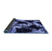 Sideview of Abstract Blue Modern Rug, abs756blu