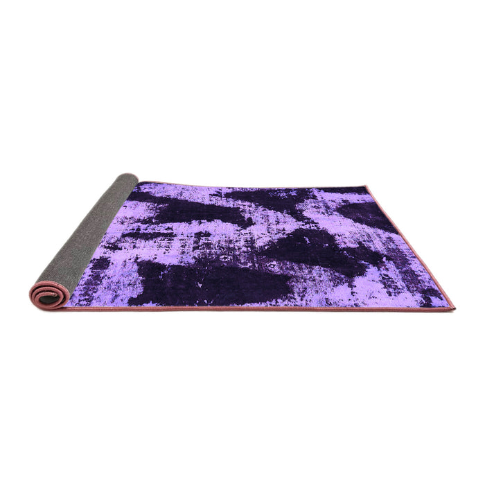 Sideview of Abstract Purple Modern Rug, abs756pur