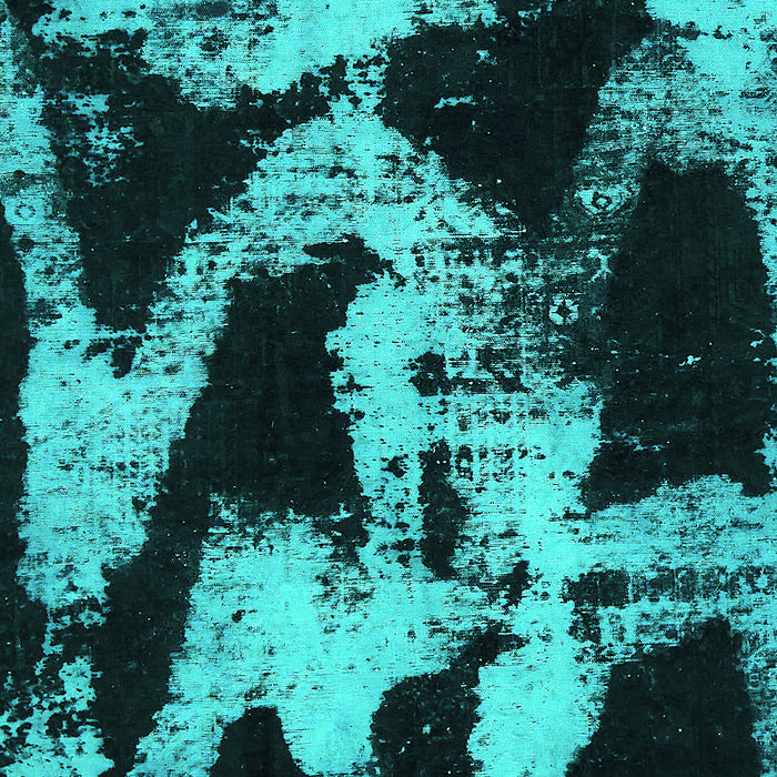 Abstract Turquoise Modern Rug, abs756turq