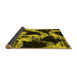 Sideview of Abstract Yellow Modern Rug, abs756yw