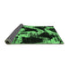 Sideview of Abstract Emerald Green Modern Rug, abs756emgrn