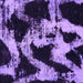 Square Machine Washable Abstract Purple Modern Area Rugs, wshabs756pur