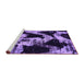 Sideview of Machine Washable Abstract Purple Modern Area Rugs, wshabs756pur