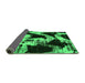 Sideview of Abstract Green Modern Rug, abs756grn