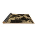 Sideview of Abstract Brown Modern Rug, abs756brn