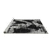 Sideview of Machine Washable Abstract Gray Modern Rug, wshabs756gry