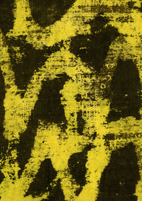 Abstract Yellow Modern Rug, abs756yw