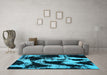 Machine Washable Abstract Light Blue Modern Rug in a Living Room, wshabs756lblu