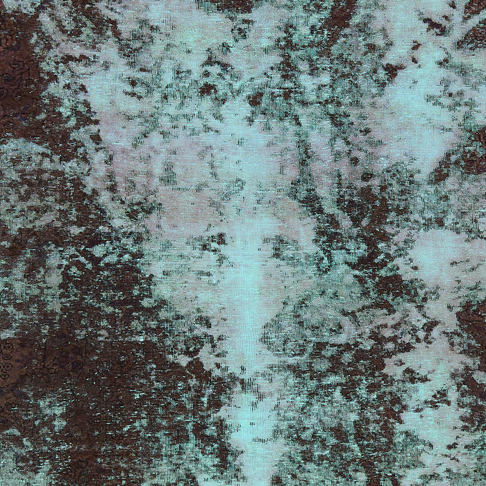 Machine Washable Oriental Turquoise Traditional Area Rugs, wshabs757turq