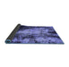 Sideview of Oriental Blue Traditional Rug, abs757blu