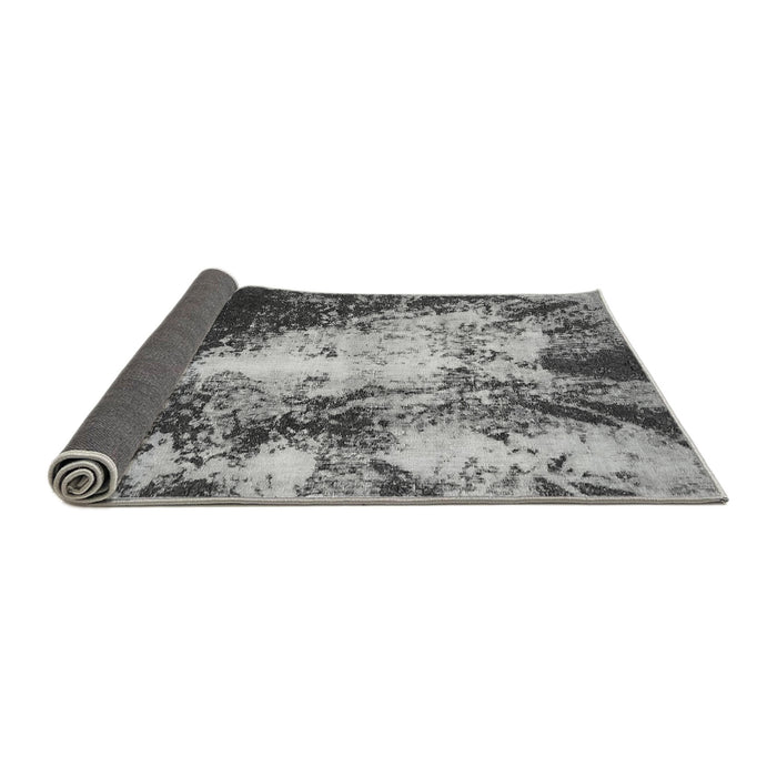 Sideview of Oriental Gray Traditional Rug, abs757gry