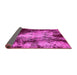 Sideview of Oriental Pink Traditional Rug, abs757pnk