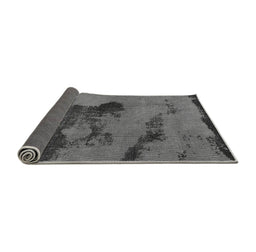 Sideview of Abstract Gray Modern Rug, abs758gry