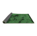 Sideview of Abstract Emerald Green Modern Rug, abs758emgrn