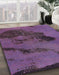 Abstract Lilac Purple Modern Rug in Family Room, abs758