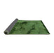 Sideview of Abstract Green Modern Rug, abs758grn