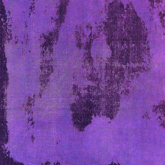 Square Machine Washable Abstract Purple Modern Area Rugs, wshabs758pur