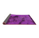 Sideview of Abstract Pink Modern Rug, abs758pnk