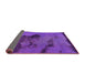 Sideview of Abstract Purple Modern Rug, abs758pur