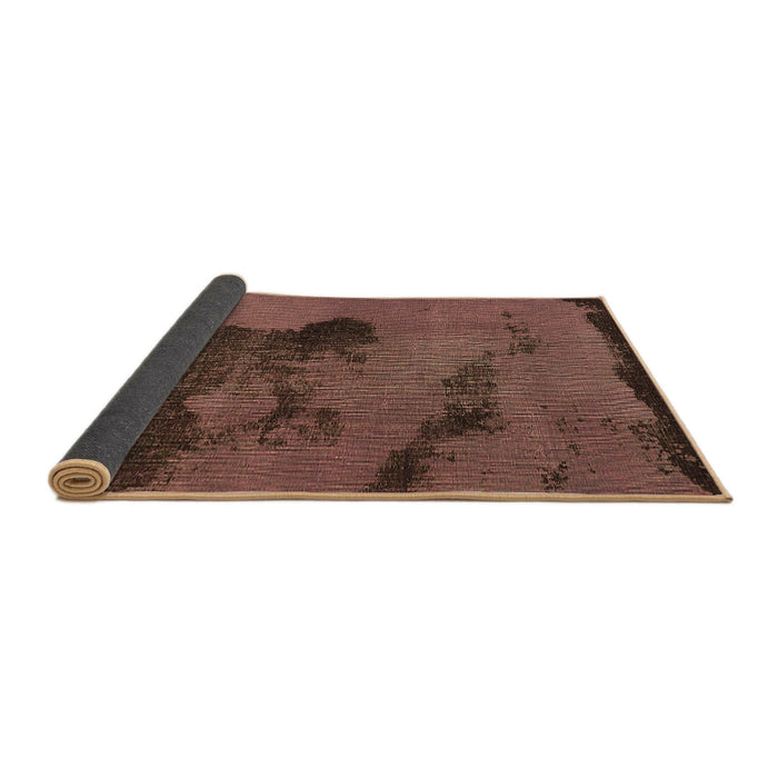 Sideview of Abstract Brown Modern Rug, abs758brn