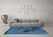 Machine Washable Abstract Light Blue Modern Rug in a Living Room, wshabs758lblu