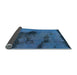 Sideview of Abstract Light Blue Modern Rug, abs758lblu