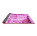 Sideview of Abstract Pink Modern Rug, abs759pnk