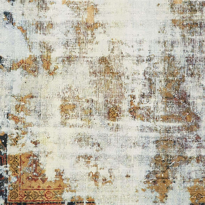 Abstract Dark Almond Brown Modern Rug, abs759