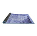 Sideview of Abstract Blue Modern Rug, abs759blu