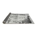 Sideview of Abstract Gray Modern Rug, abs759gry