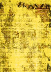 Abstract Yellow Modern Rug, abs759yw