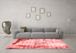 Modern Red Washable Rugs