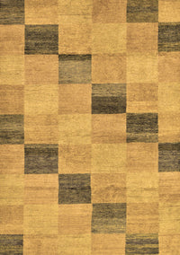 Checkered Brown Modern Rug, abs75brn