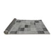 Sideview of Checkered Gray Modern Rug, abs75gry