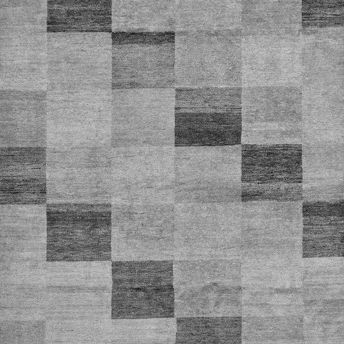 Checkered Gray Modern Rug, abs75gry