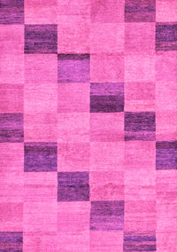 Checkered Pink Modern Rug, abs75pnk