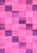 Checkered Pink Modern Rug, abs75pnk