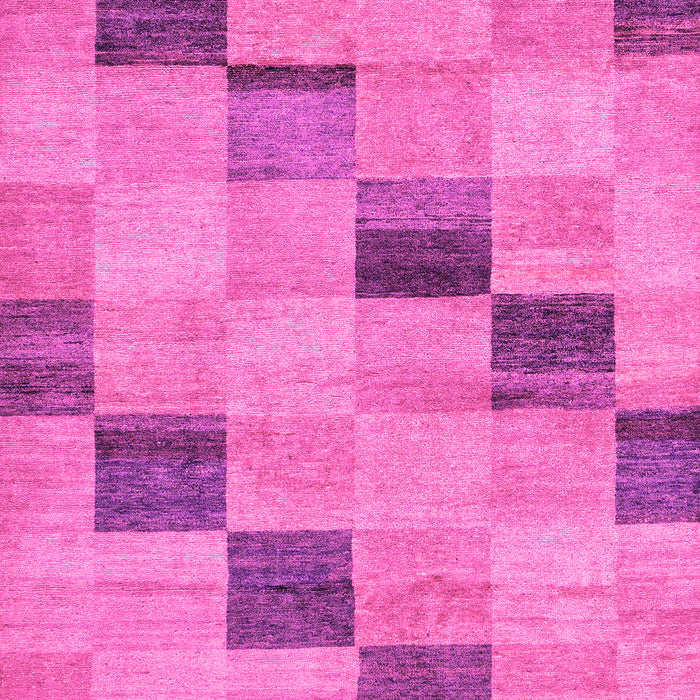 Checkered Pink Modern Rug, abs75pnk